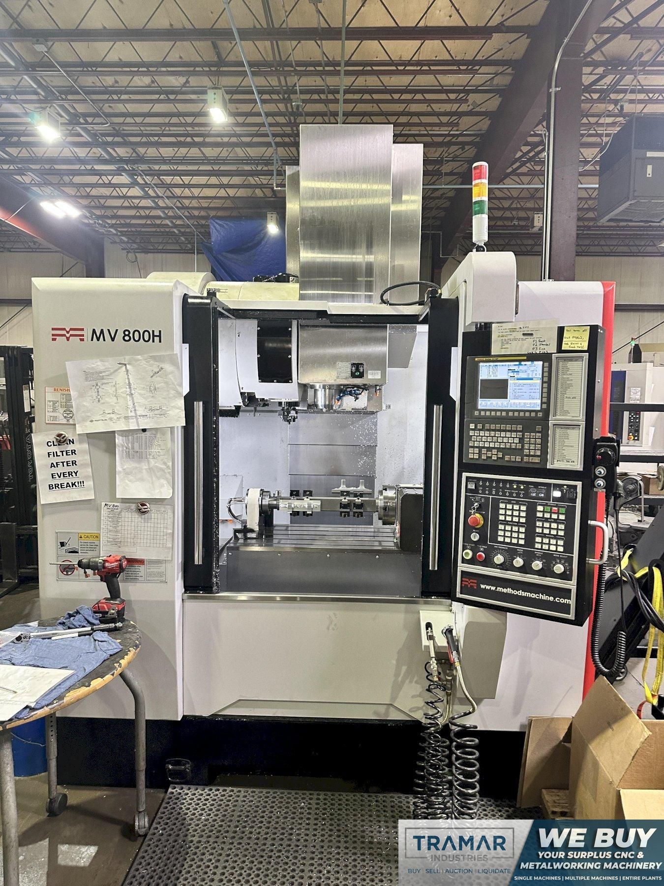 2020 Methods MV-800H CNC Vertical Machining Center with 4th Axis Rotary For Sale