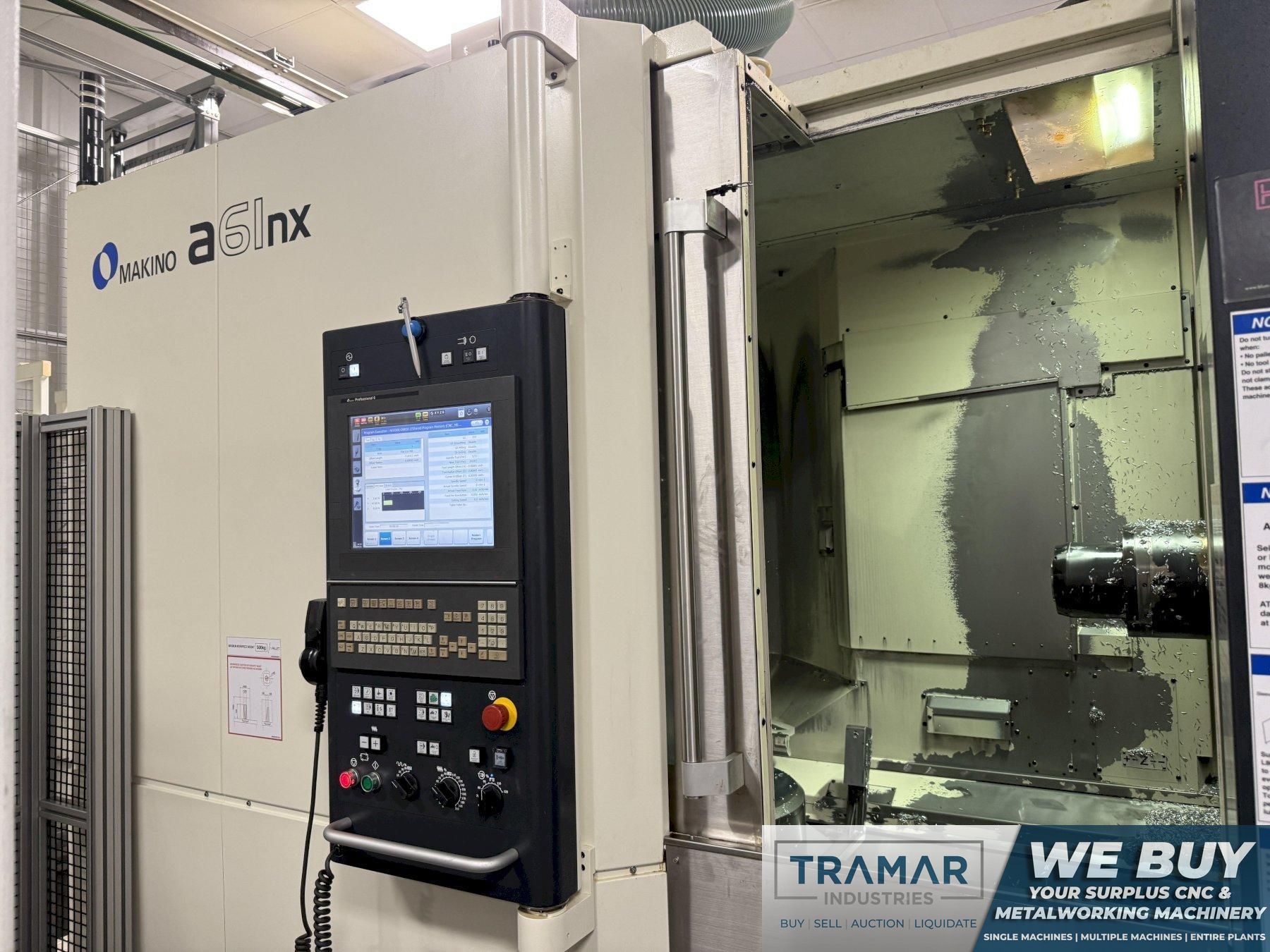 Used 2018 Makino a61nx CNC Horizontal Machining Center For Sale