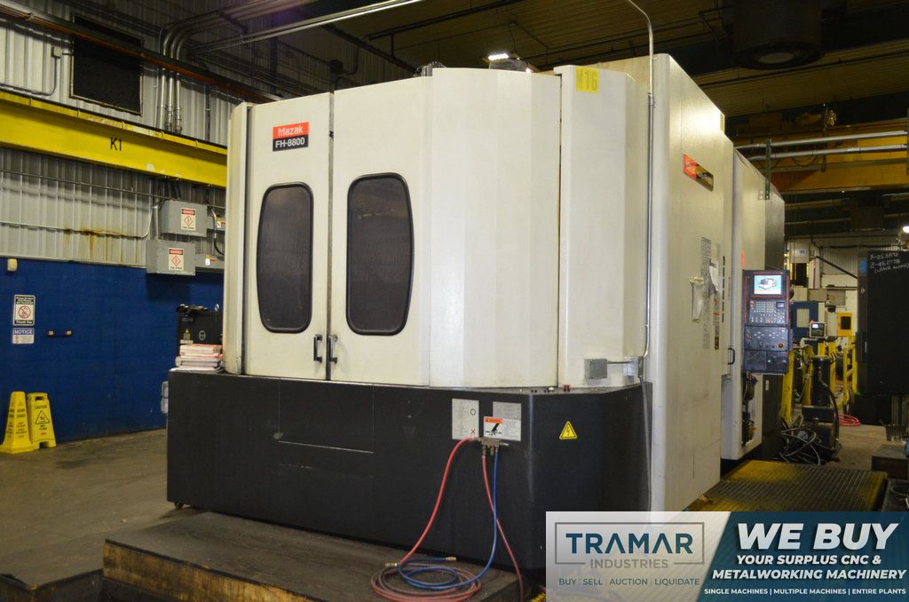 Mazak FH-8800 CNC HORIZONTAL MACHINING CENTER WITH FULL 4TH AXIS