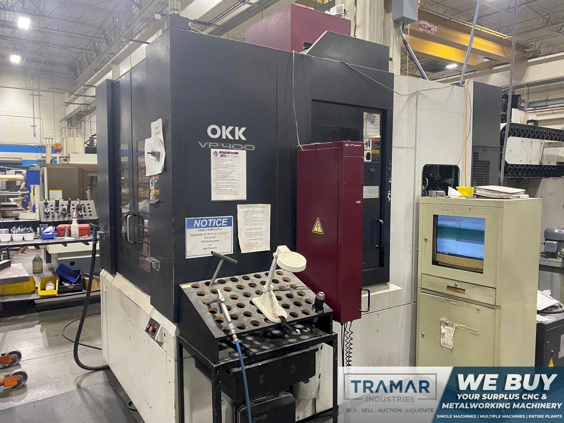 OKK VP400 CNC Vertical Pallet Changing Machining Center