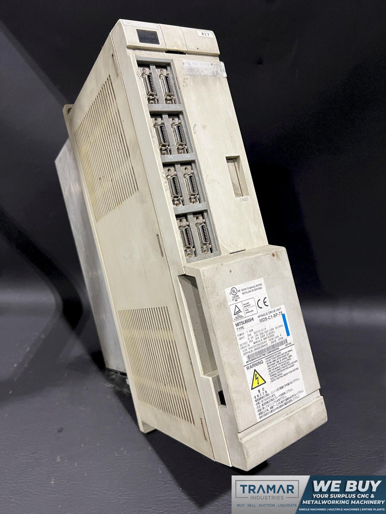 Mitsubishi CNC Spindle Drive Unit 220V MDS-C1-SP-75 MDSC1SP75