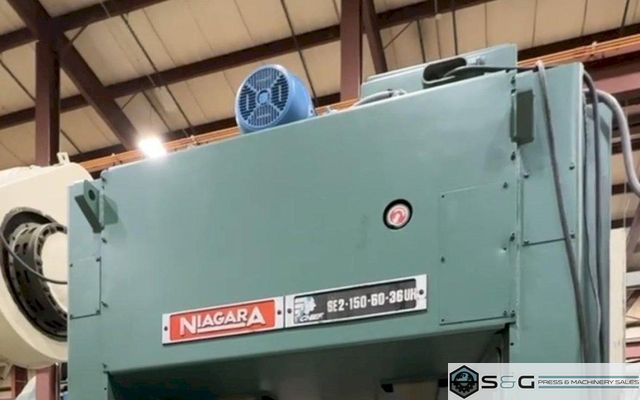 150 ton Niagara SE2-150-60-36 UH, Straight Side Mechanical Press For Sale, Year 1991