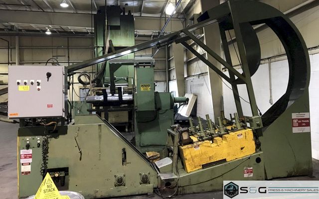 10,000 lbs x 18" Air Feeds Inc. Coil Cradle Straightener