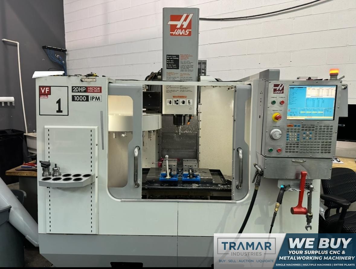 2008 Haas VF-1D Used CNC Vertical Machining Center For Sale
