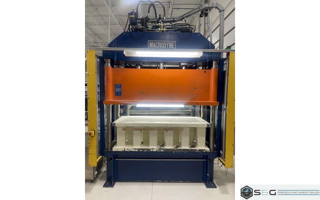 50 ton Macrodyne Model MPZ-50 4-Post Used Hydraulic Press For Sale, Year 2008