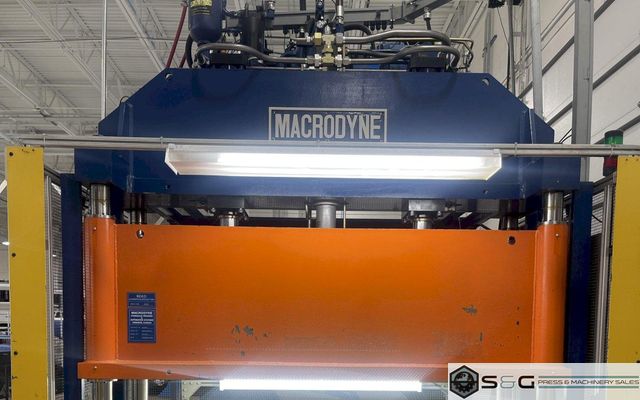 50 ton Macrodyne Model MPZ-50 4-Post Used Hydraulic Press For Sale, Year 2008