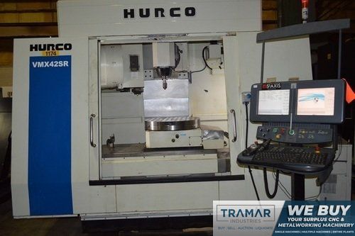 HURCO VMX42SR (5) AXIS CNC VERTICAL MACHINING CENTER, Max Control, 5-Axis, 42