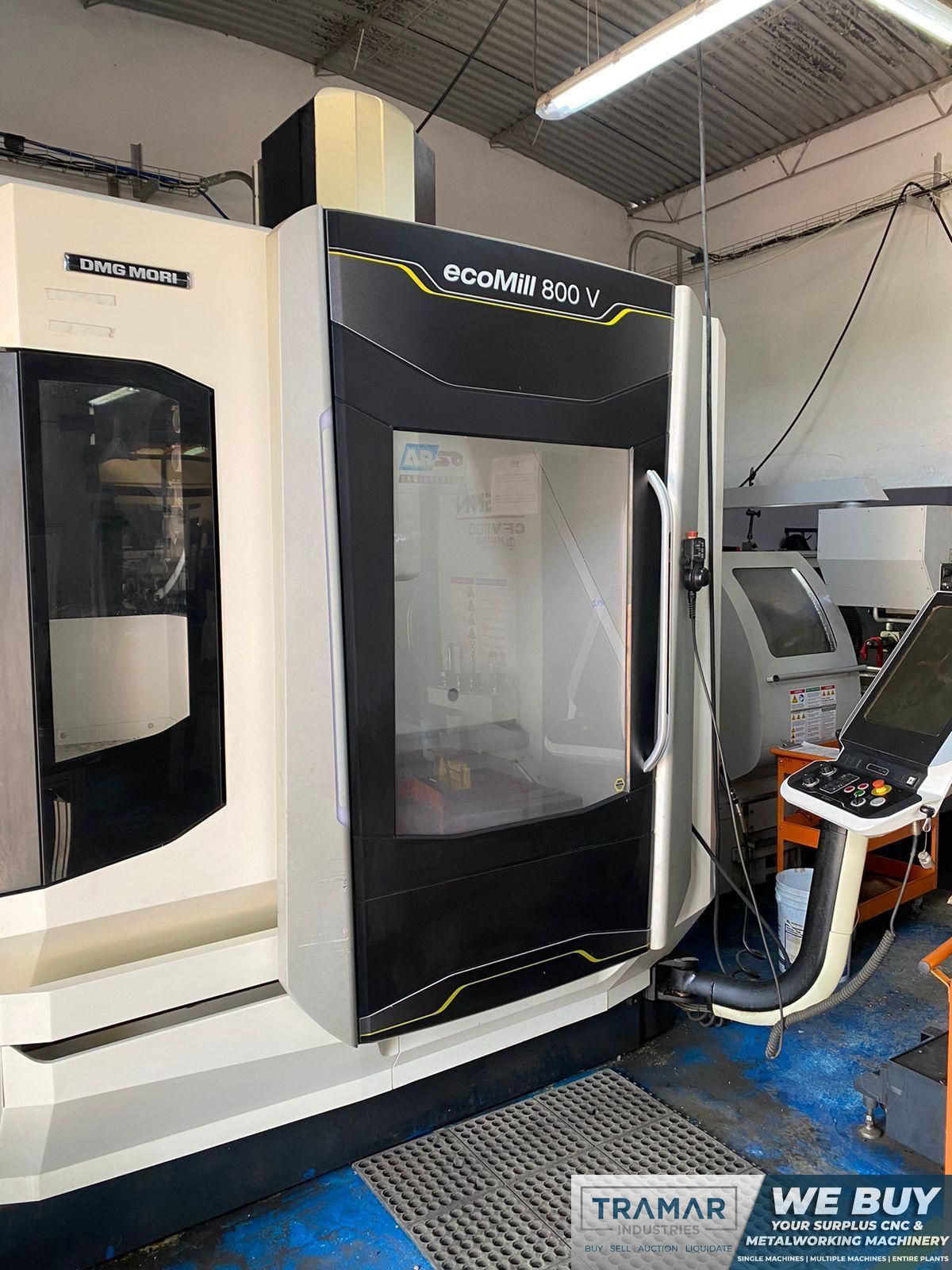DMG Mori ecoMill 800 V Used CNC Vertical Machining Center For Sale - 2016