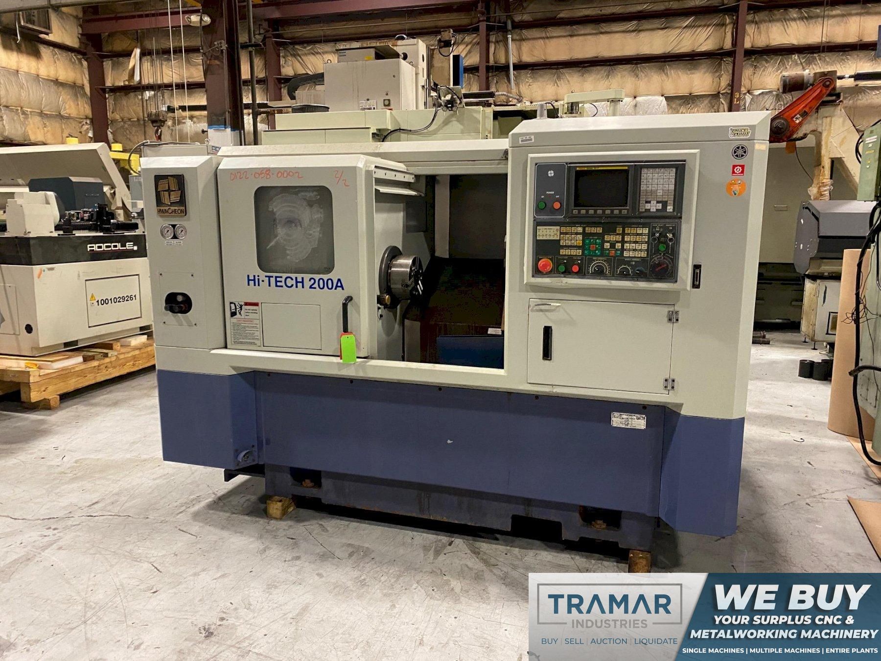 Hwacheon Hi-Tech 200A CNC Lathe For Sale 2003