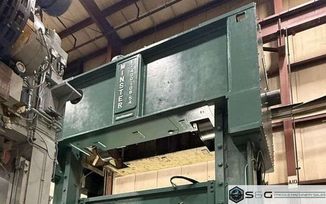 400-ton Minster E2-400-108-54 Hevi-Stamper Progressive Die Metal Stamping Press, Rebuild in Process