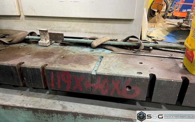 119" x 40" x 6" Thick Solid Plate