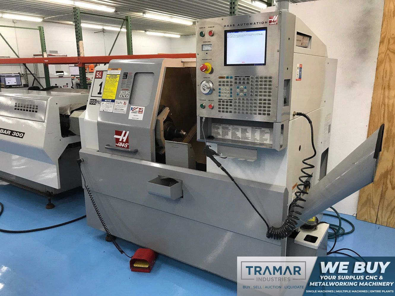 HAAS SL-10 CNC TURNING CENTER WITH BARFEED AND PARTS CATCHER, 6