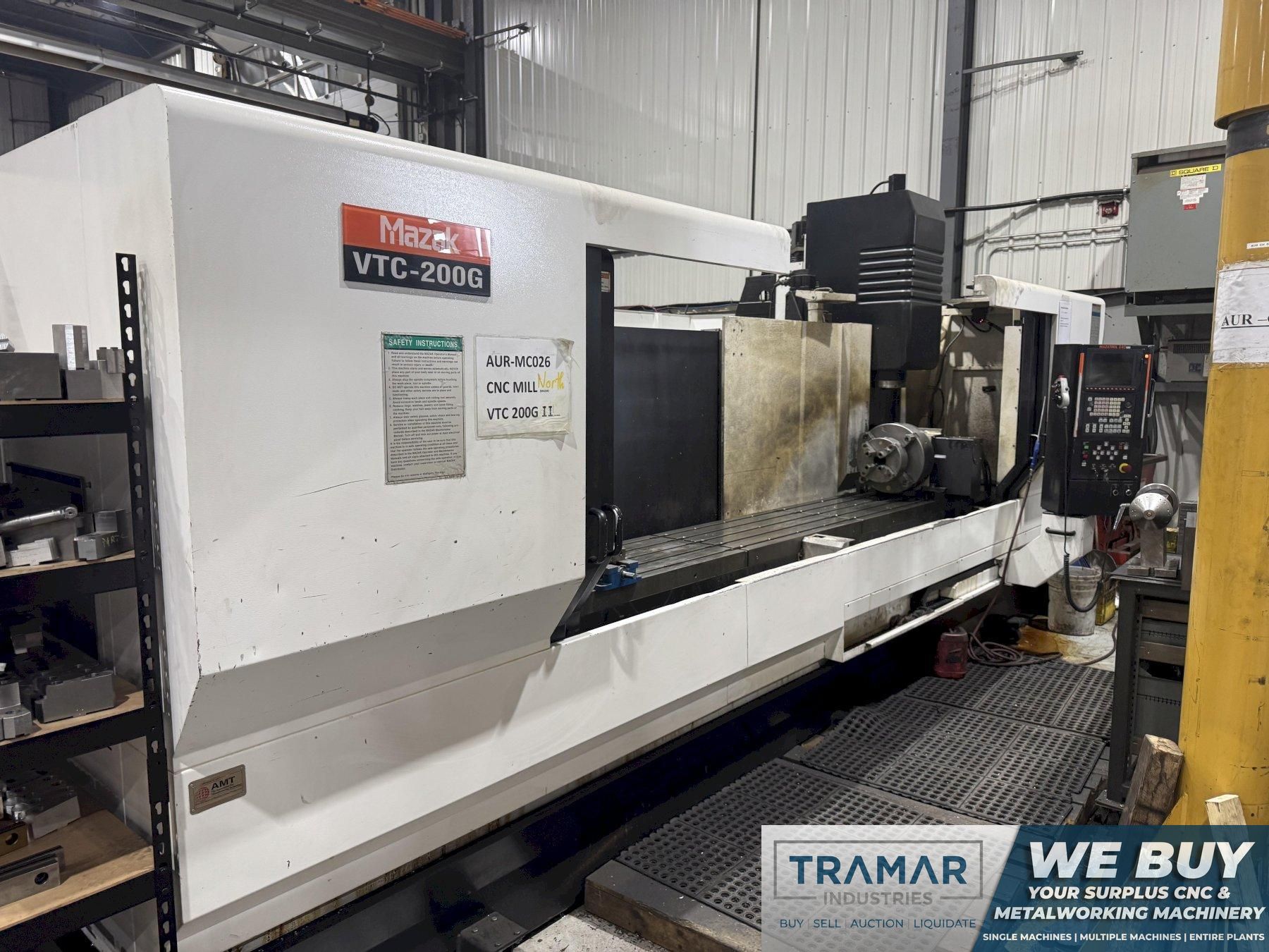 2011 Mazak VTC-200G Used CNC Vertical Machining Center For Sale