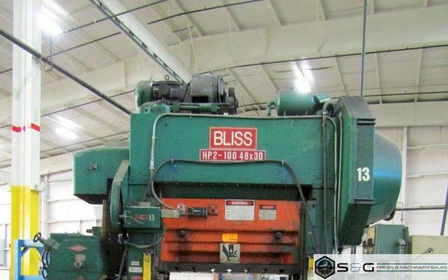 100 ton Bliss HP2-100-48-30 High Speed Press