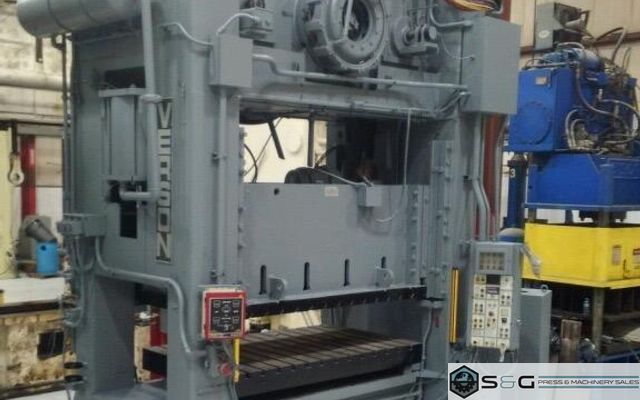 400 Ton VERSON S2-400-84-48T, Straight Side Mechanical Metal Stamping Press, New 1990