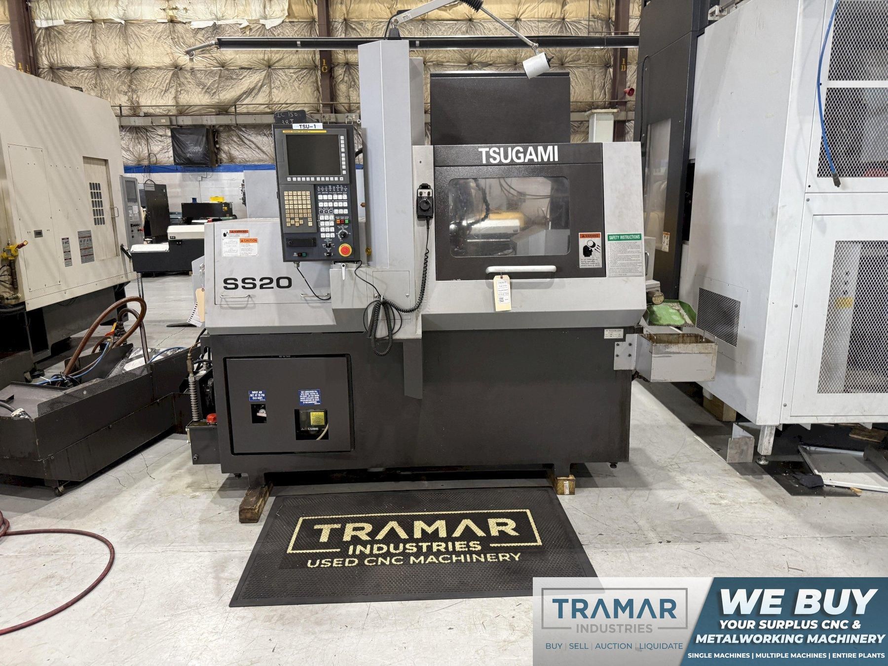 2008 Used Tsugami SS20 CNC Swiss Style Lathe For Sale