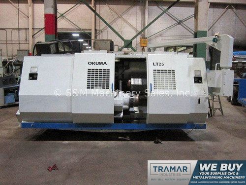 Okuma LT25, OSP100UL, (5) Ax., Twin Turret Twin Spindles, 60