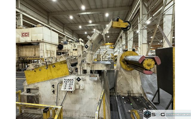 30,000 lbs. x 72" Coe Press Equipment Coil Feed Line, 3 Complete Lines Available for Sale!
