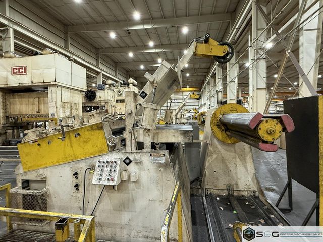 30,000 lbs. x 72" Coe Press Equipment Coil Feed Line, 3 Complete Lines Available for Sale!
