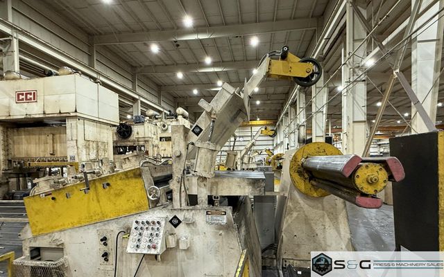 30,000 lbs. x 72" Coe Press Equipment Coil Feed Line, 3 Complete Lines Available for Sale!