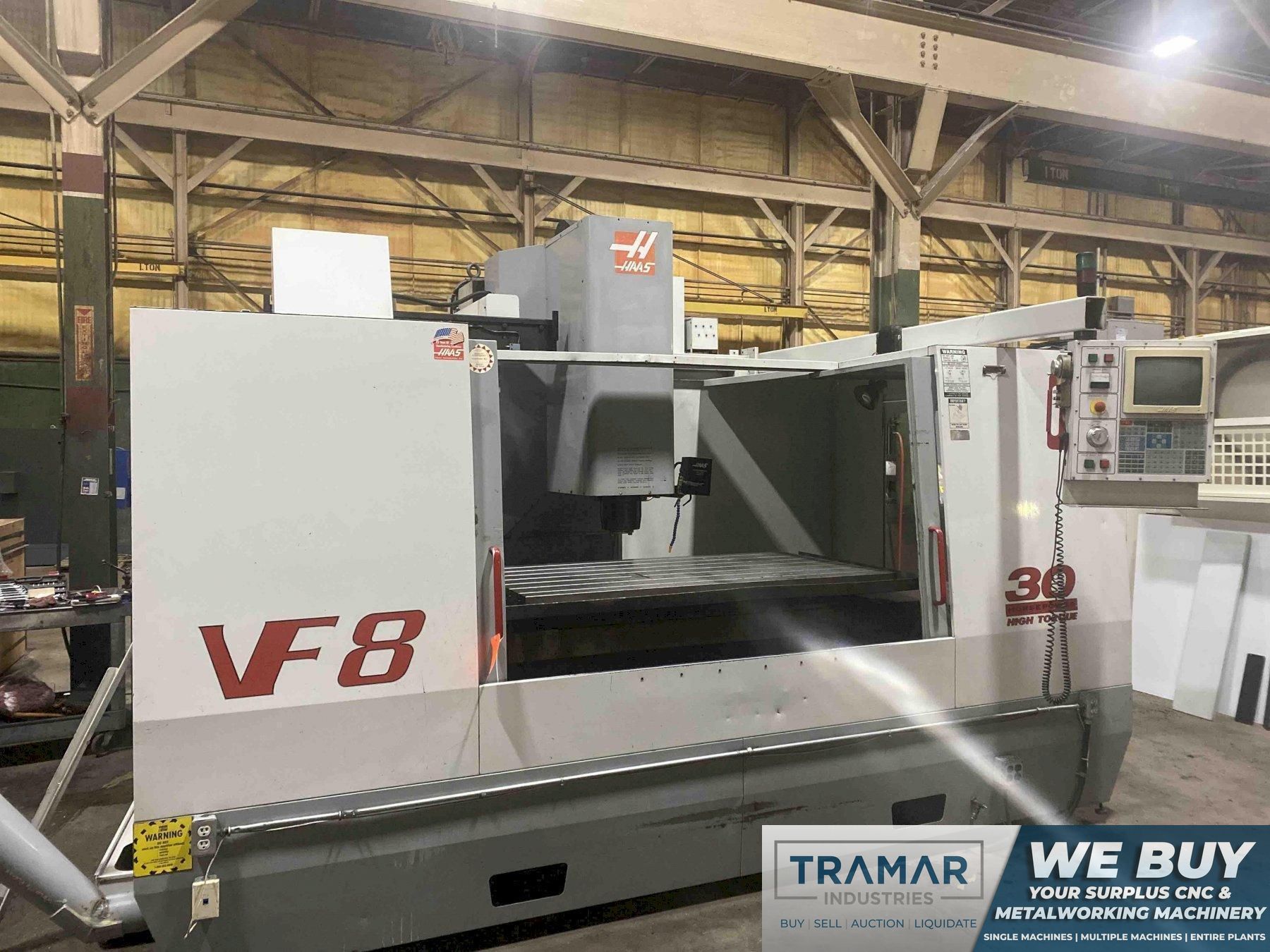 Haas VF-8 CNC Vertical Machining Center For Sale - 1998