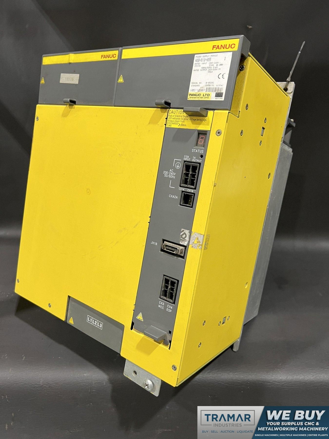 Fanuc aiPS Power Supply A06B-6110-H055 A20B-2100-0762/08C TESTED