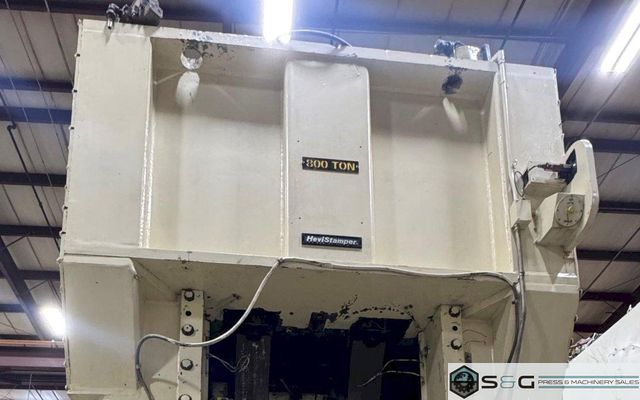 800-ton Minster E2-800-60-48 Hevi-Stamper Straight Side Stamping Press For Sale