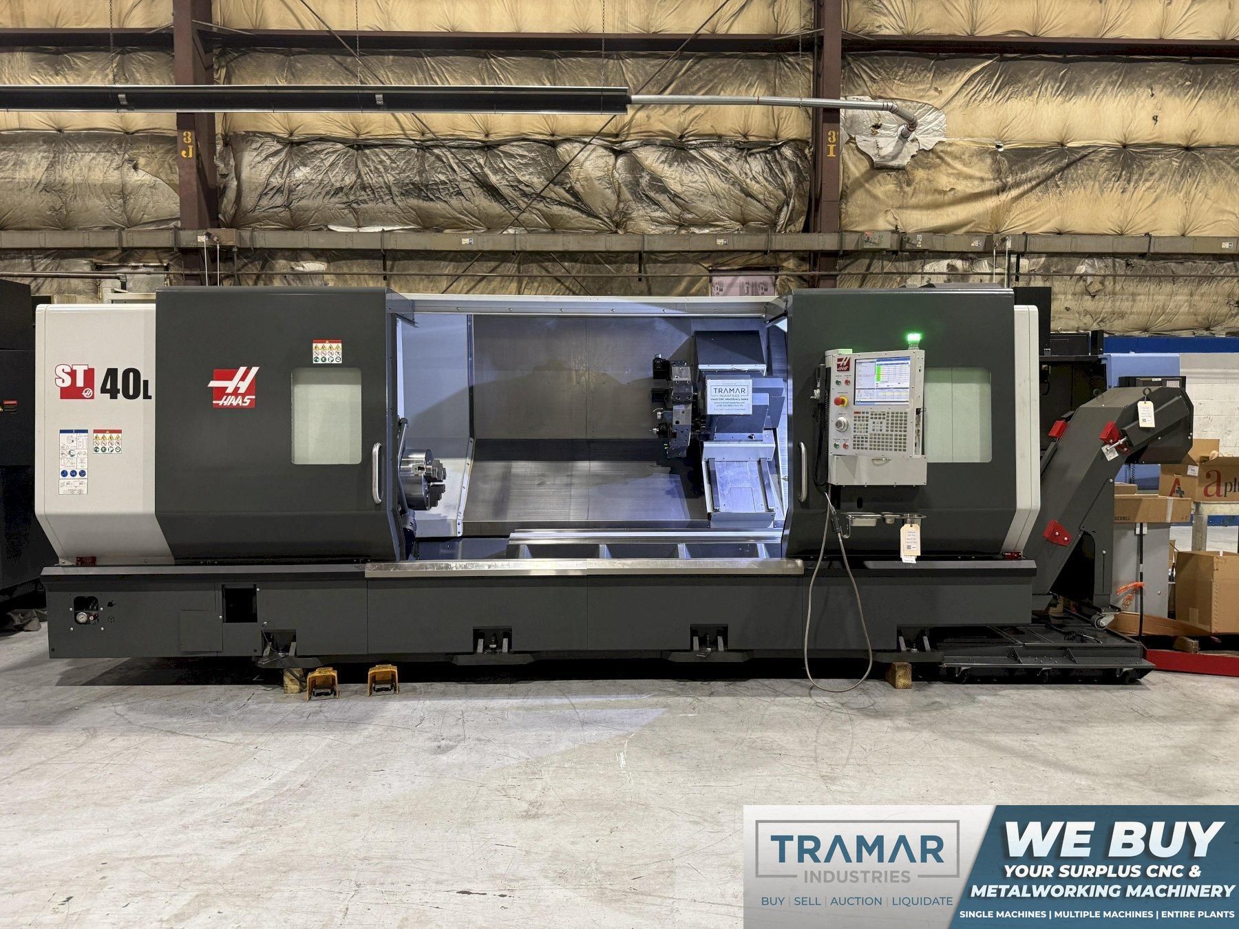 Used 2020 Haas ST-40L CNC Lathe with Live Tooling For Sale