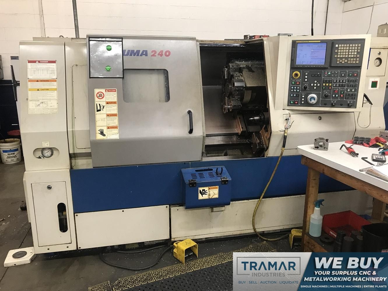 Doosan Daewoo Puma 240B CNC Lathe, Fanuc 21i, 8