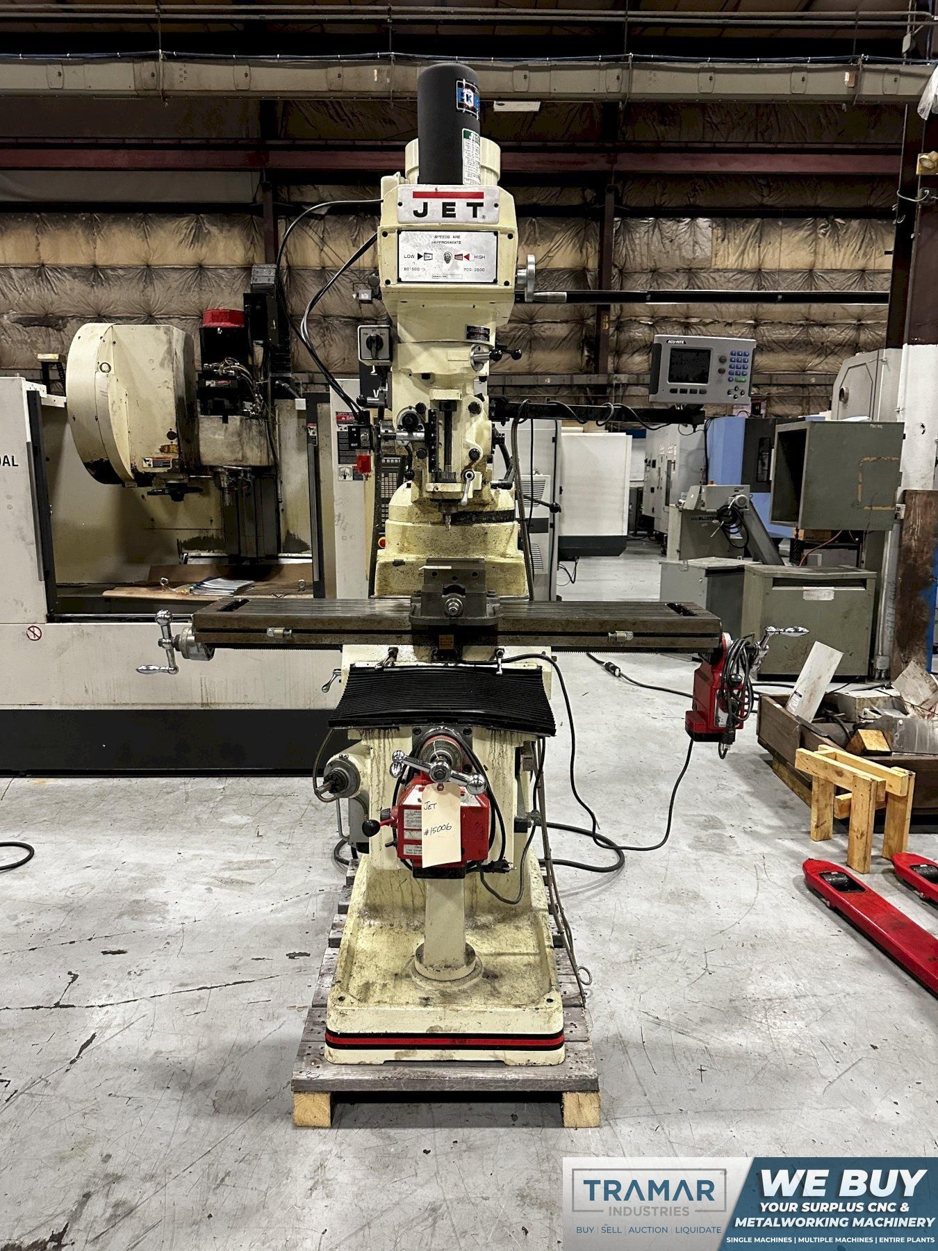 2014 JET JTM-1050 Vertical Knee Mill For Sale