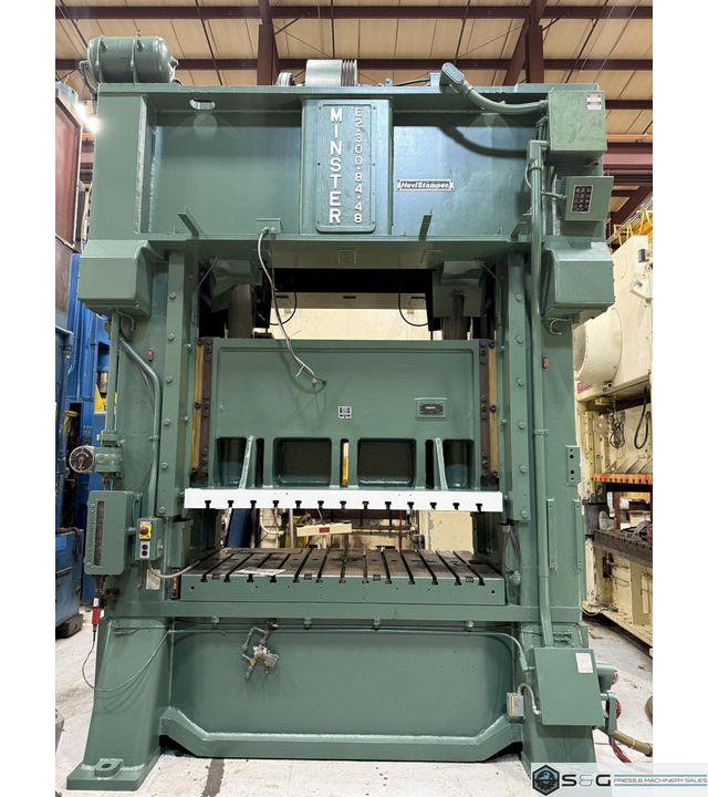 300-ton Minster E2-300-84-48 Hevi-Stamper Used Straight Side Stamping Press For Sale, Year 1981