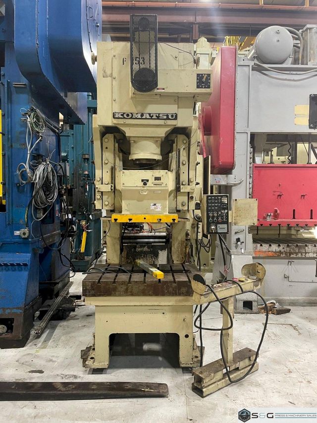 150 ton Komatsu Model OBS 150-2 Used Single Point Mechanical Metal Stamping Gap Frame Press For Sale, Year 1984
