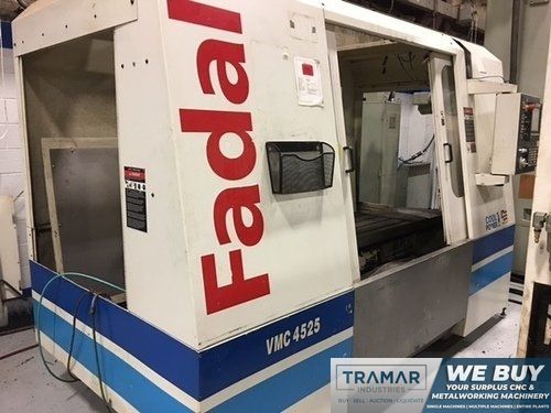 FADAL VMC4525HT CNC VERTICAL MACHINING CENTER W/SIDE MOUNT TOOL CHANGER