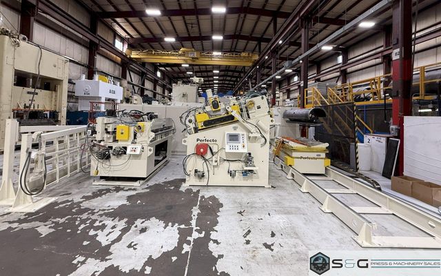 60,000 lbs. x 72" wide Perfecto Complete Coil Feed Line For Sale