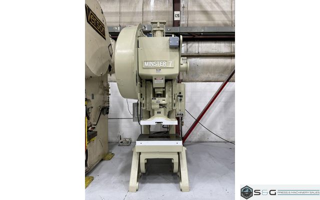 75 ton Minster #7SS Flywheel Mechanical Metal Stamping O.B.I. Press, Mechanically Rebuilt