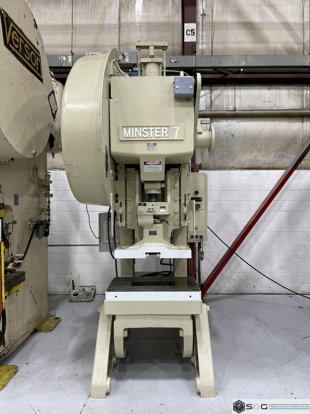 75 ton Minster #7SS Flywheel Mechanical Metal Stamping O.B.I. Press, Mechanically Rebuilt