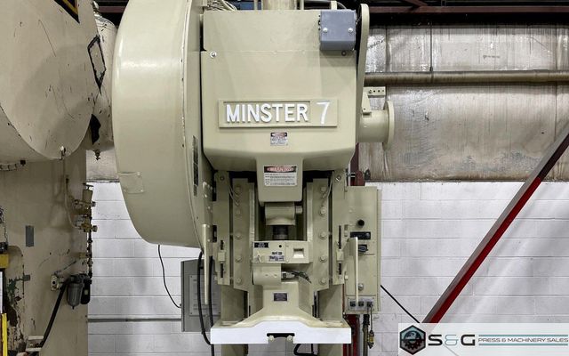 75 ton Minster #7SS Flywheel Mechanical Metal Stamping O.B.I. Press, Mechanically Rebuilt