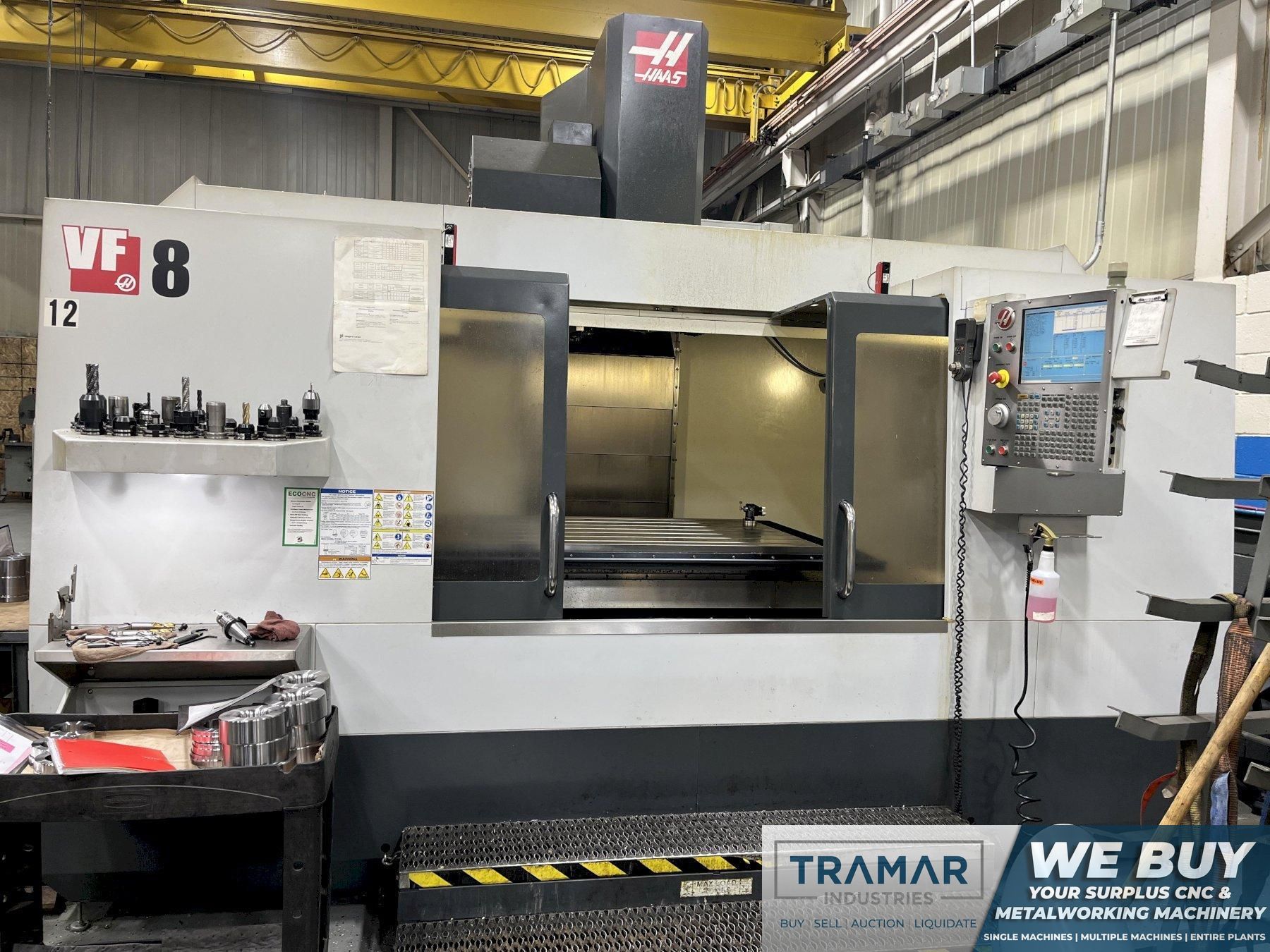 Haas VF-8/40 Used CNC Vertical Machining Center For Sale - 2010
