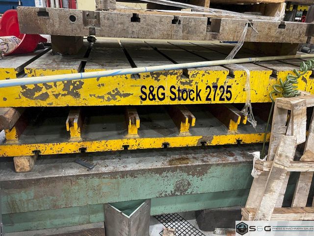 98" x 59" x 7.25" T-Slotted Bolster Plate (10" on Centers)