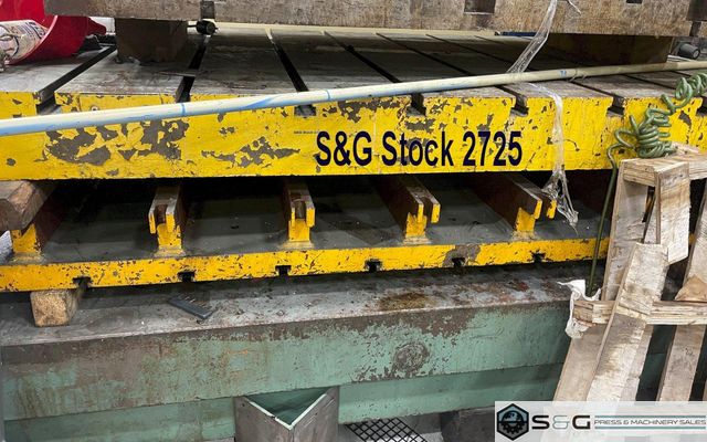 98" x 59" x 7.25" T-Slotted Bolster Plate (10" on Centers)