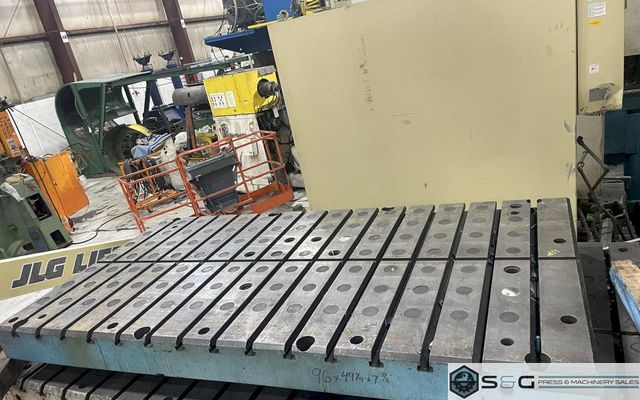 96" x 49" T-Slotted Bolster Plate