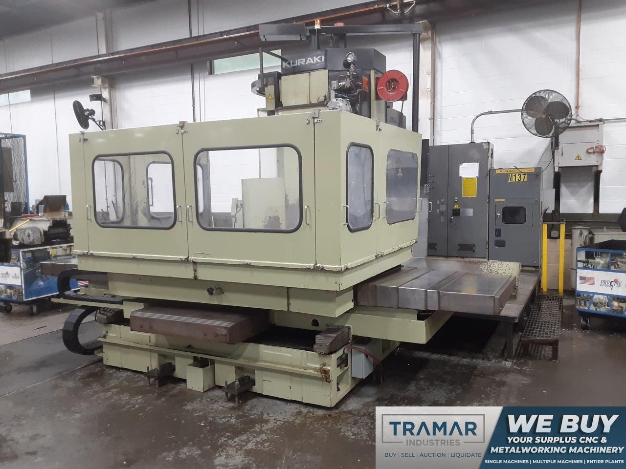 Kuraki KBT-11WDX CNC Horizontal Boring Mill For Sale - 1990