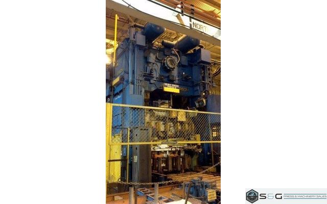 800 Ton Verson LE4-800-120-60t, Link Drive Straight Side Mechanical Metal Stamping Press, Year 1994