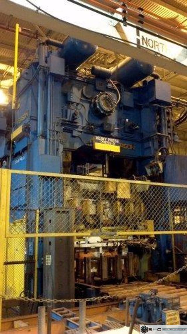 800 Ton Verson LE4-800-120-60t, Link Drive Straight Side Mechanical Metal Stamping Press, Year 1994