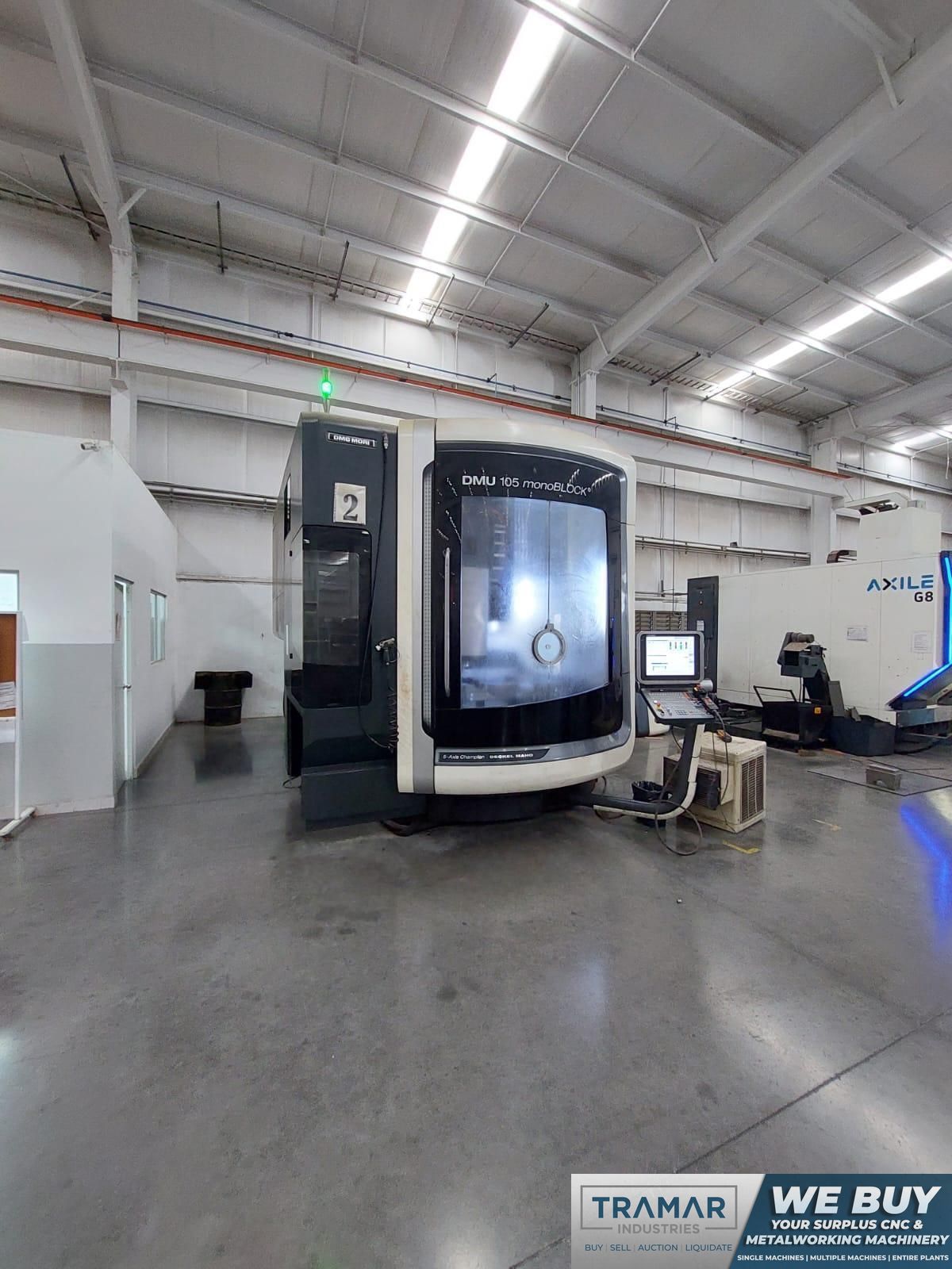 DMG Mori DMU105 monoBLOCK 5-axis Used CNC Vertical Machining Center For Sale - 2016