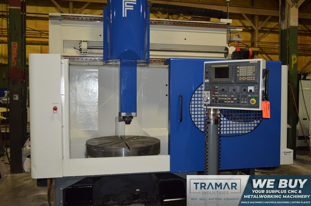 TOSHIBA TUF-10 CNC VERTICAL TURRET LATHE w/Fanuc 18iT, 40