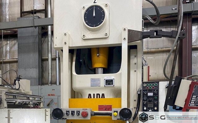 150 Ton AIDA NC1-150(2) Gap Press For Sale, Year 2000
