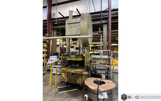 150 ton Verson Single Crank Mechanical Metal Stamping Gap Frame Press For Sale, Model 150-OBI