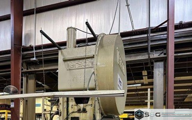 150 ton Verson Single Crank Mechanical Metal Stamping Gap Frame Press For Sale, Model 150-OBI