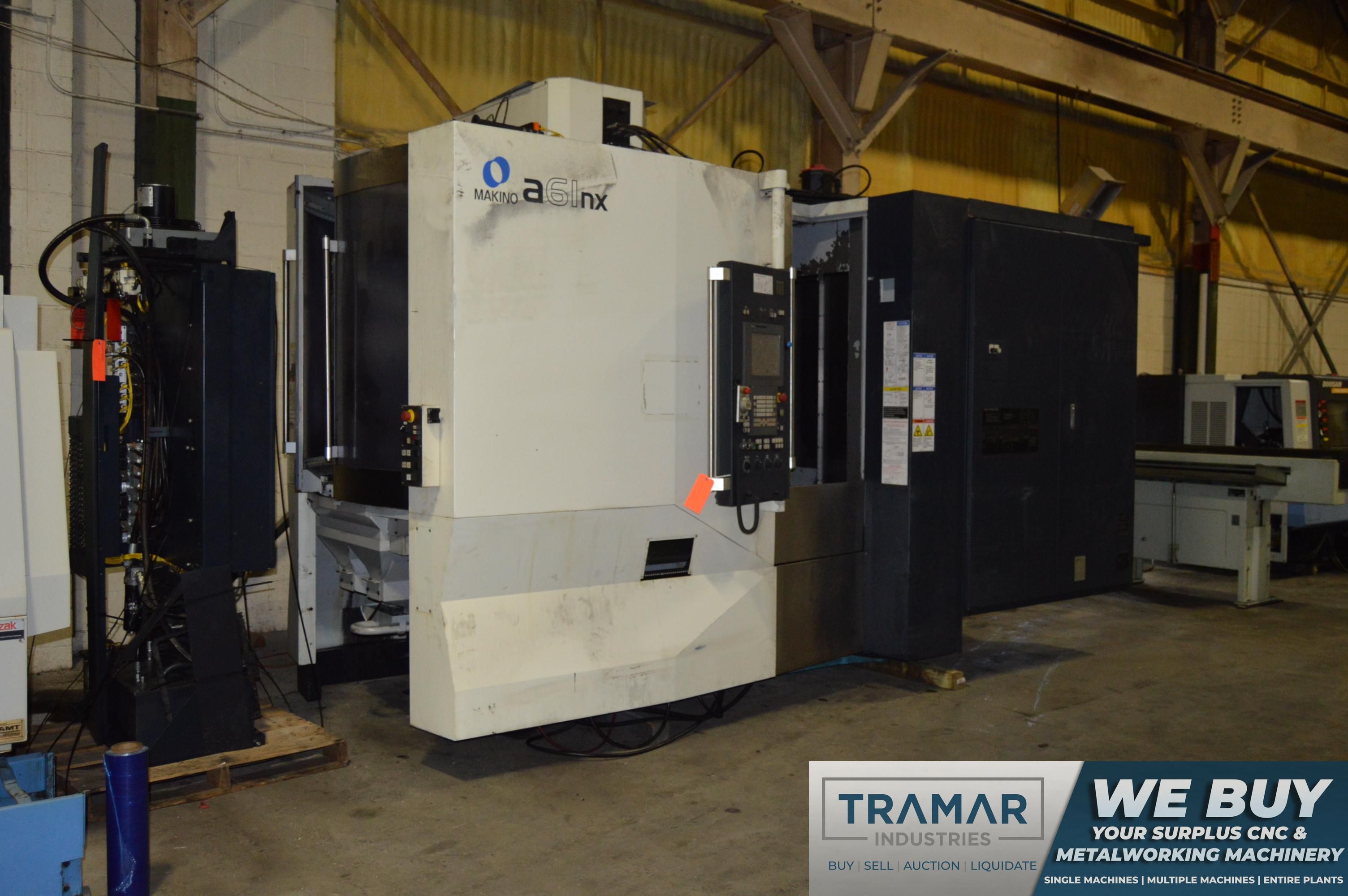 Makino A-61NX CNC Horizontal Machining Center, Fanuc Pro 5 Control, CTS, 29
